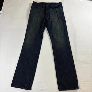 Mens Straight Leg Jean Calvin Klein 32 Fits Like 32 X 34 Dark Wash Denim Classic